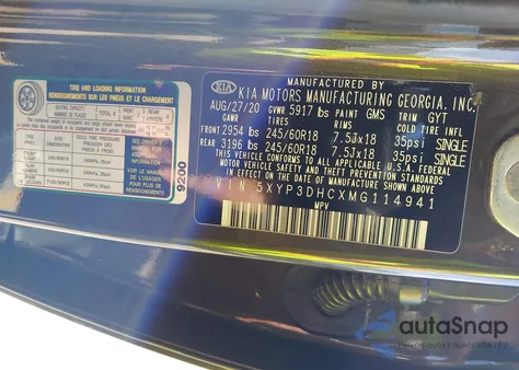 2021 Kia Telluride Ex from USA, damaged, VIN 5XYP3DHCXMG114941